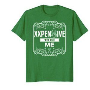 Amazon print on demand Graphic Adult Medium Green T-Shirt Expensive Theme